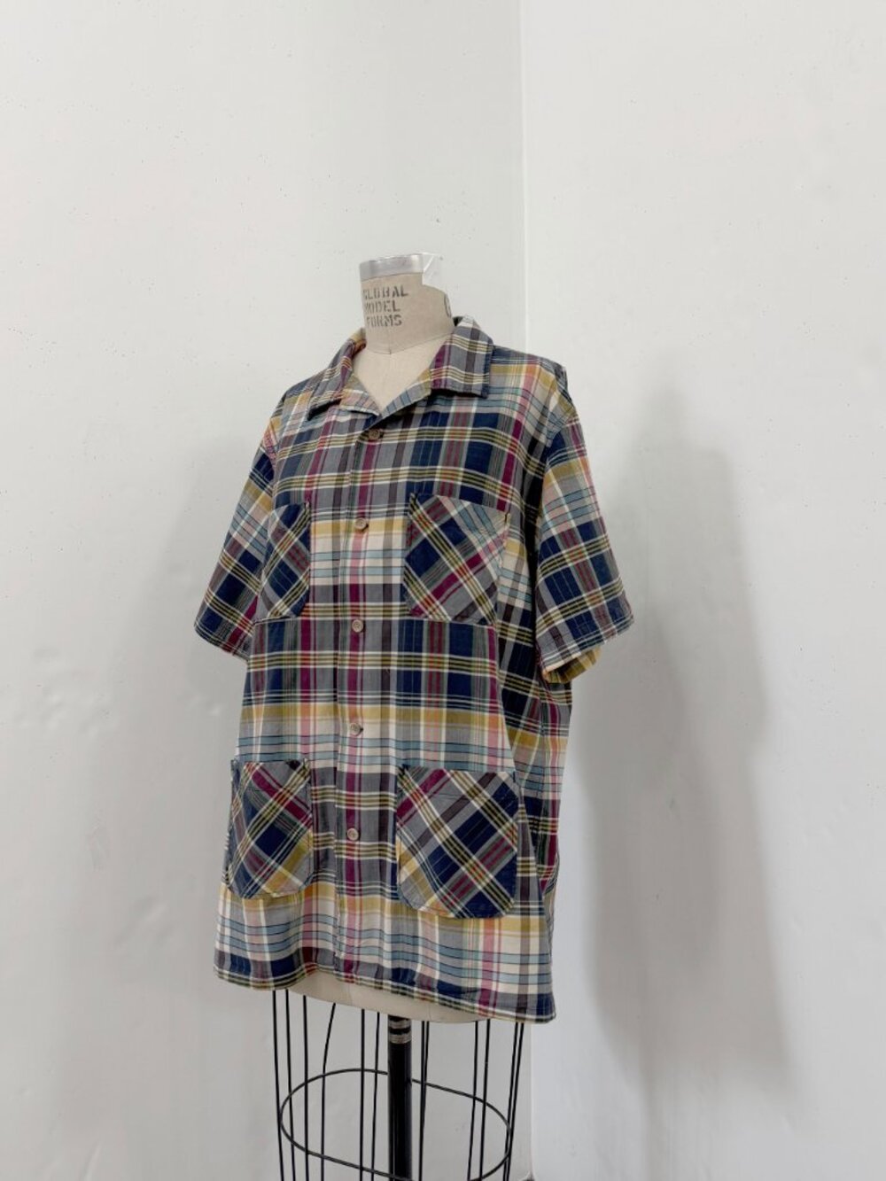 Engineered Garments Plaid 4 pockets shirt : XL